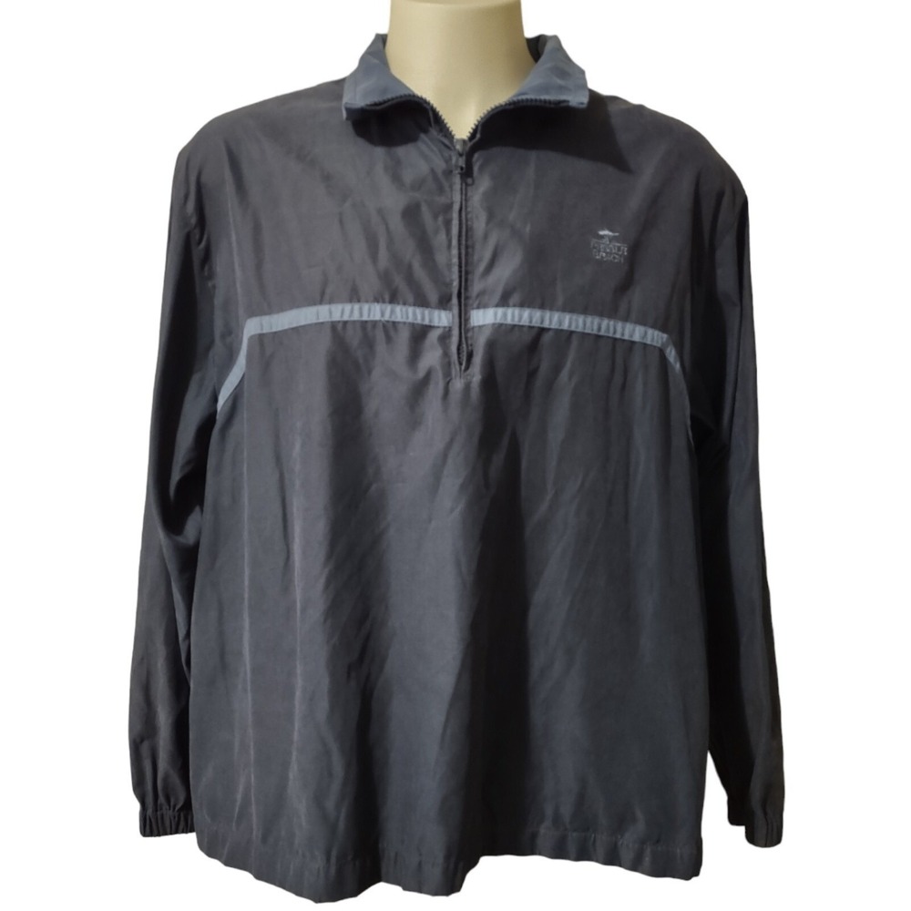 Pebble‎ Beach Windbreaker Men's XL Golf 1/4 Zip  Pullover Wind & Water Resistant